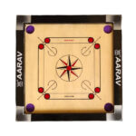 Aarav Carrom Board for Kids Small Size 20 Inch with Fiber Coins, Striker