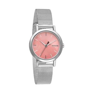 Sonataaa Linnea Pink Dial Analog Watch with Stainless Steel Strap For Women